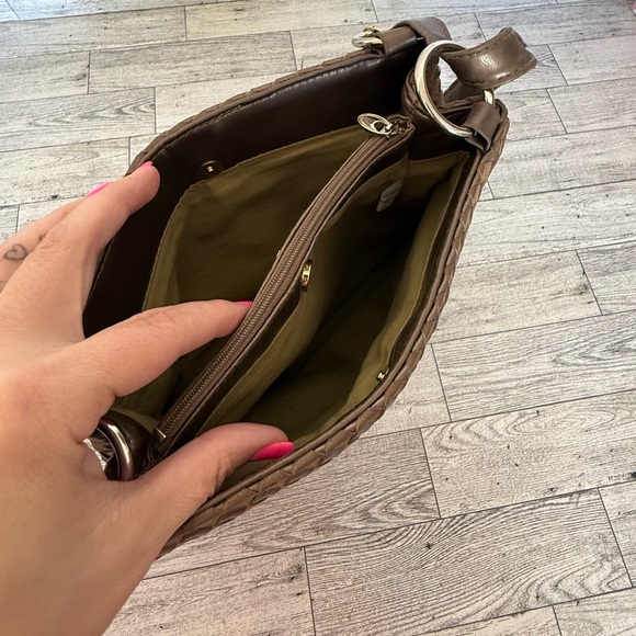 Woven Bronze/Brown Faux Leather Purse - Picture 4 of 4